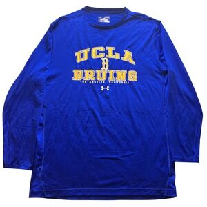 UCLA Bruins Shirt‎ Mens Extra Large Blue Spell Out NCAA Athleisure Under Armour